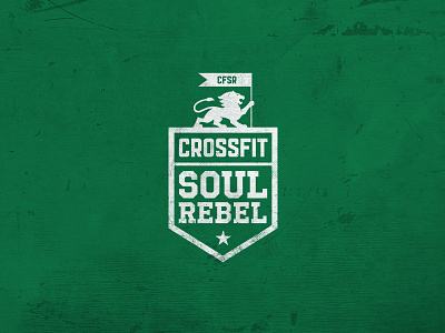 Soul Rebel CROSSFIT bold branding crossfit gym lion logo shield sport strong