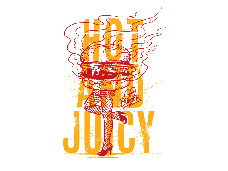 Go Burger burger burgers fastfood food goburger hot illustration juicy legs sexy