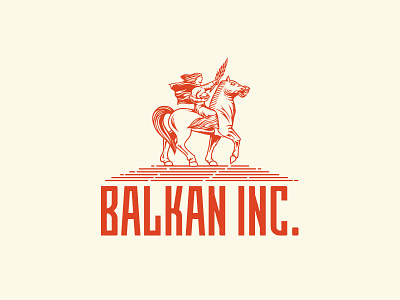 Balkan Inc. apparel balkan globe horse horsewoman inc. logo nyc peace