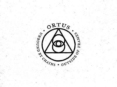 Ortus apparel brand eye geometry logo mark occult ortus sacred spirit