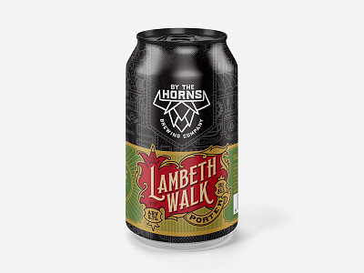 Lambeth Walk beer brewery can craft grunge lambeth logo london packaging porter victorian vintage