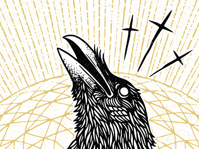 Ortus crow geometry ghost grunge holy illustration mandala ortus raven spirit