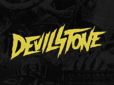 Devilstone devilstone grunge lettering metal monster music zombie