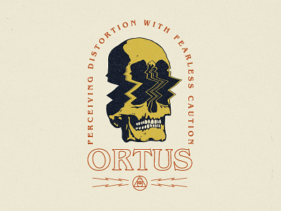 Ortus distortion esoteric geometric geometry illustration ortus skull