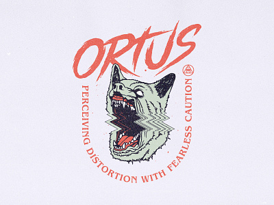 ORTUS angry apparel beast distortion dog glitch grunge lettering ortus wolf