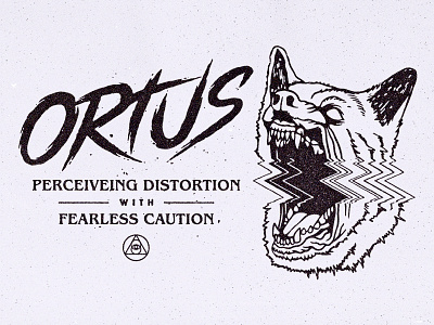 Ortus angry apparel beast distortion dog glitch grunge lettering ortus wolf