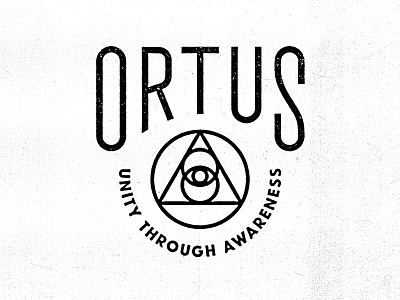ORTUS apparel eye grunge illuminati lettering logo ortus spirit vintage