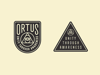 ORTUS awareness badge esotheric geometric icon logo occult ortus patch unity