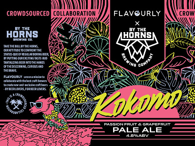 Kokomo Crop 80s beach beer brew brewery bythehorns can candesign illustration paleale sun surf