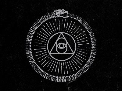 Ouroboros dark enlightenment esotheric illustration light occult ortus ouroboros snake vintage