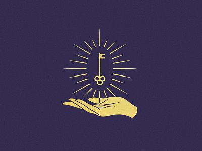 Fortuna Find fortuna gold hand illustration key logo mark realestate