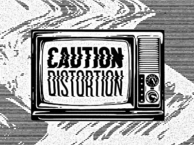 Caution Distortion cautions distortion glitch grain grunge ortus retro vintage