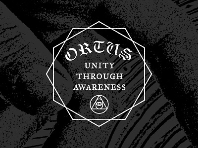 Ortus sticker awareness esotheric eye fire logo occult ortus sticker unity