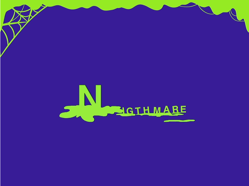 Nightmare - Animation Challenge #03 2d animation bounce cel design fx green horror motion purple
