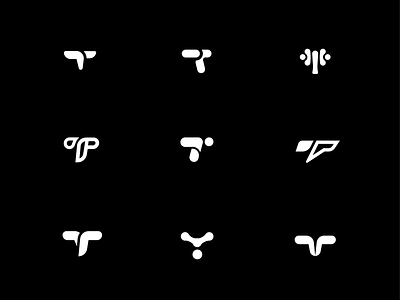 T letter logo exploration design graphic