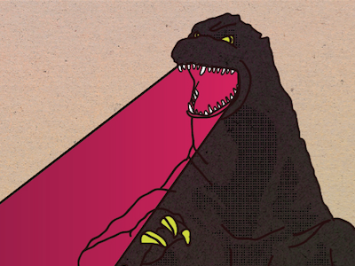 varan 1/ super fantastik / gadzillo color godzilla illustration monster