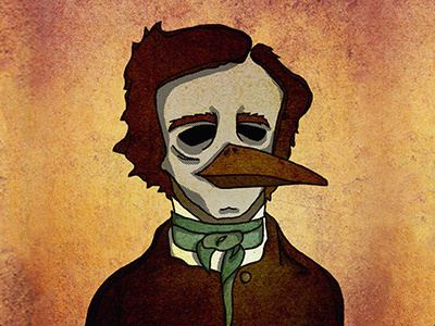 Edgar Allan Poe book edgar allan poe fiction horror illustration prophets of fiction raven