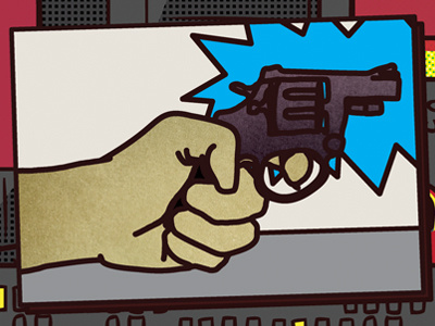 snap3 b movie gun illustration poster teaser