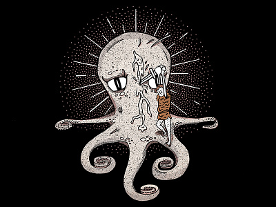 Short Adventures of Enteroctopus enteroctopus illustration octopus sea tarkan terror viking