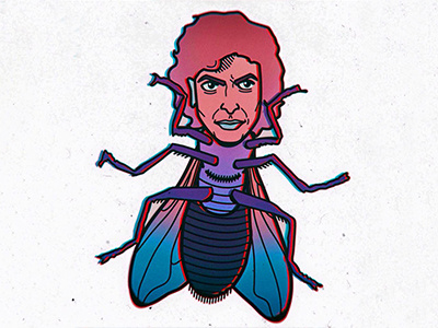 Goldfly🦄 david cronenberg jeff goldblum mashup movie the fly