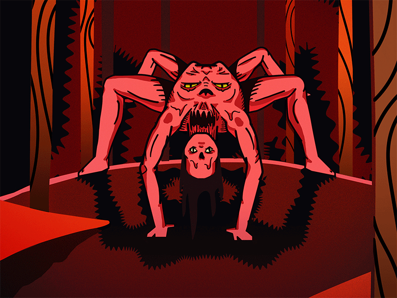 Arachnid gif🕷✨ arachnid creep gore horror insect mutation spider