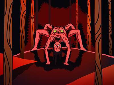 Arachnid🕷✨ arachnid creep forest gore horror insect mutation spider