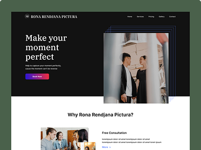 Web Design Rona Rendjana Pictura clean design photography web design web design