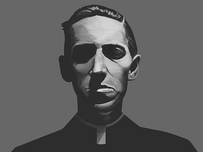 H.P. Lovecraft digital painting halloween lovecraft photoshop