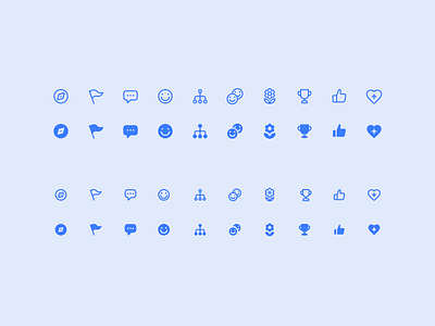 Engagement Metrics Icon Set