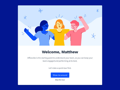 Welcome Message first time experience fte hello illustration introduction modal onboarding team wave waving welcome welcome page welcome screen