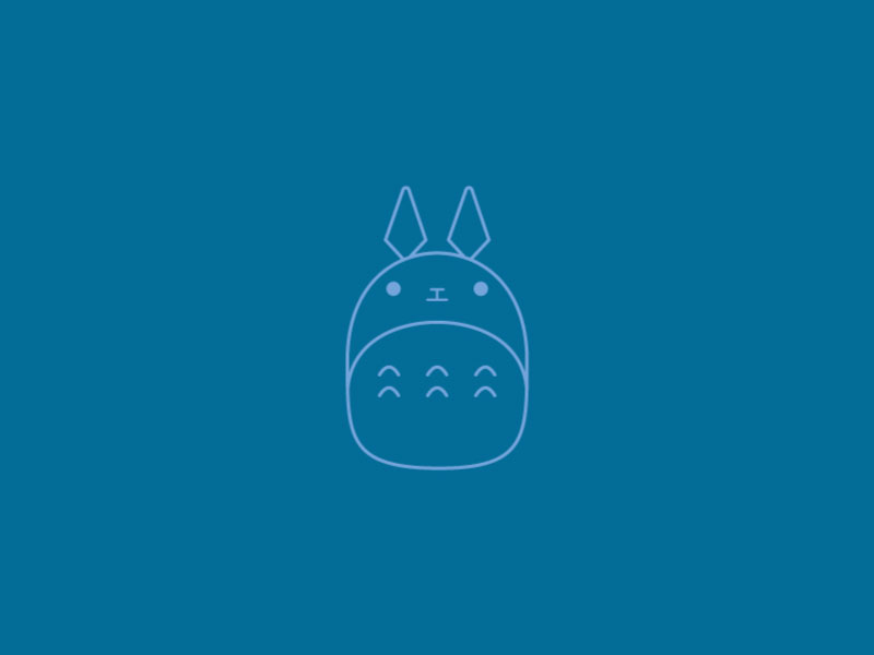 Totoro Icon by Madzia on Dribbble