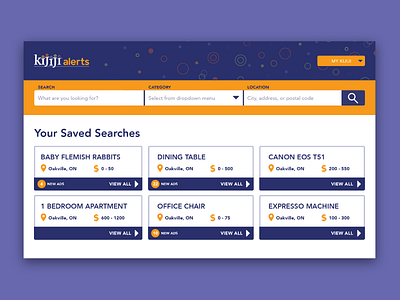 Kijiji Alerts Interface