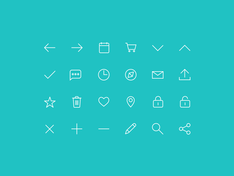 Bus.com Icon Set by Madzia on Dribbble