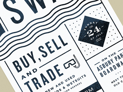 Surfswap layout poster design print design typography