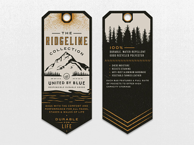 Ridgeline Hang Tag branding hang tag heritage lockup typography