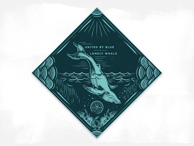 Lonely Whale Collaboration bandana collaboration illustration lonely whale ocean packaging pattern whale