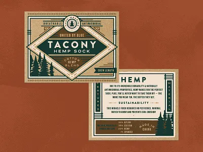 Tacony Sock Bellyband belly band branding hemp packaging socks