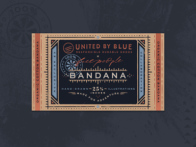 Free People Bandana Packaging bandana bee bee hive belly band free people packaging typography united by blue