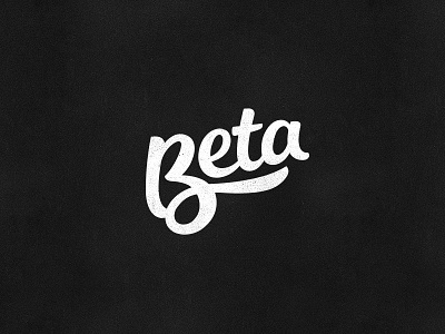 Beta(for sale) agency beta digital lettering logo