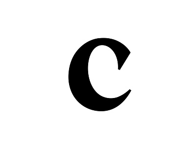 C c font letter lettering nos process