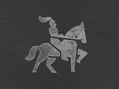 Horseman horse horseman knight logo rider sketch