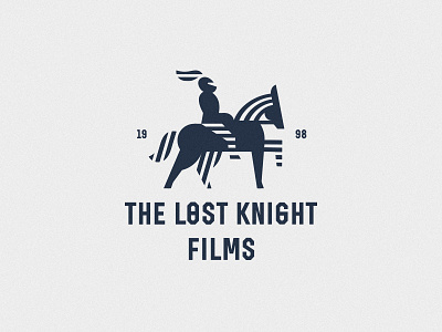 The Lost Knight horse horseman knight lines logo lost nos rider stripes