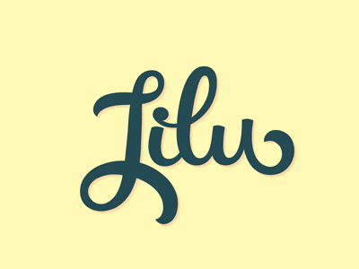 Lilu(for sale) lettering logo sail