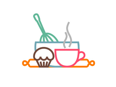Vsya Posuda2 bowl cake cup logo mark plunger utensil