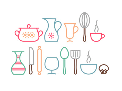 Kitchen icons icons kitchen signs