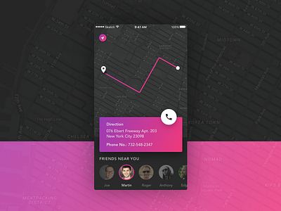 Map App Concept app design ios map ui