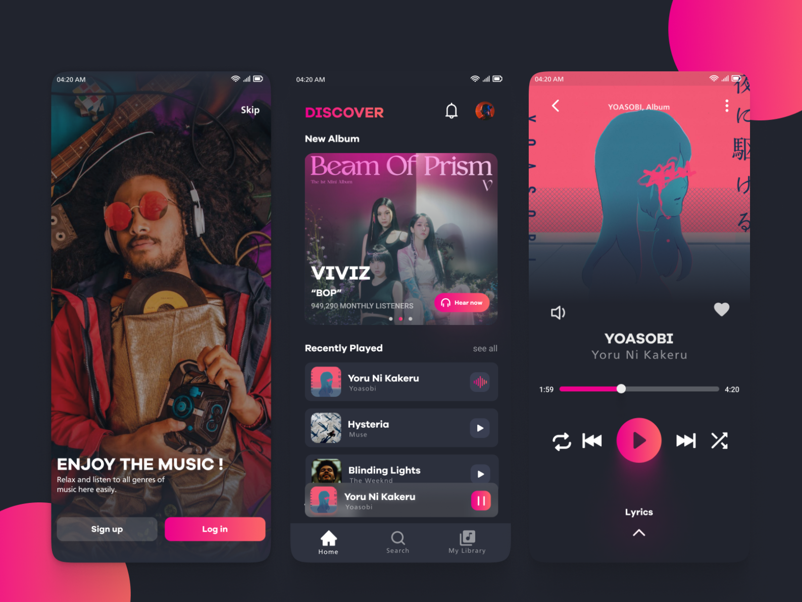 Music Player App UI by Gilang on Dribbble