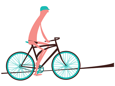 Ridin' Dirty artcrank austin bike cycling illustration thong man