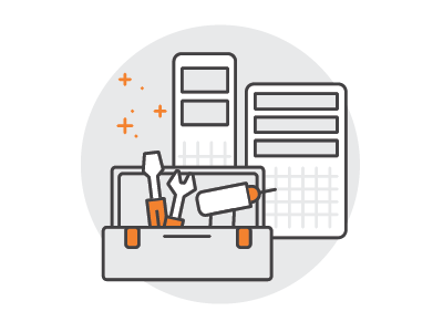 Tools for the Job branding iconography spiceworks