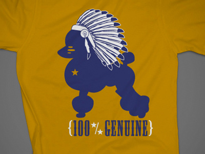 Indian Poodle american genuine illustration indian poodle t shirt